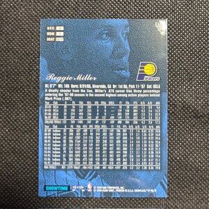 1997-98 Fleer Flair Showcase Reggie Miller Row 1 #57 Indiana Pacers